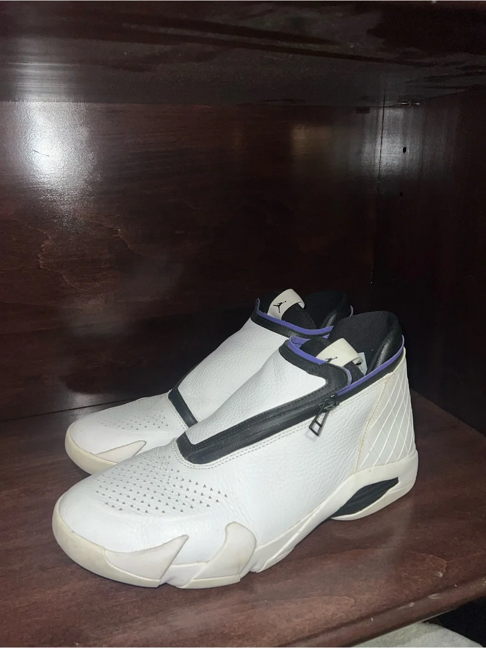 Nike Air Jordan Jumpman Z White Black Court Purple AQ9119-100 Mens Size 10.5